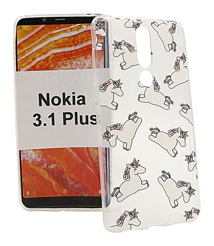 billigamobilskydd.se TPU-Designkotelo Nokia 3.1 Plus