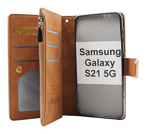 billigamobilskydd.se XL Standcase Luksuskotelo puhelimeen Samsung Galaxy S21 5G (SM-G991B)