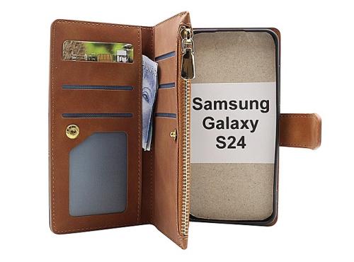billigamobilskydd.se XL Standcase Luksuskotelo puhelimeen Samsung Galaxy S24 5G (SM-S921B/DS)
