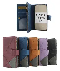 billigamobilskydd.se XL Standcase Luksuskotelo puhelimeen iPhone 14 Pro (6.1)