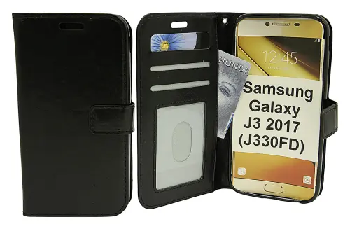 billigamobilskydd.se Crazy Horse Lompakko Samsung Galaxy J3 2017 (J330FD)