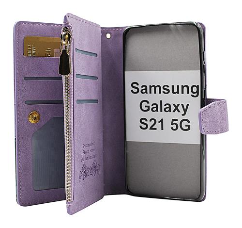 billigamobilskydd.se XL Standcase Luksuskotelo puhelimeen Samsung Galaxy S21 5G (SM-G991B)