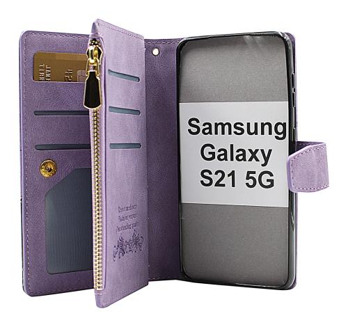 billigamobilskydd.se XL Standcase Luksuskotelo puhelimeen Samsung Galaxy S21 5G (SM-G991B)