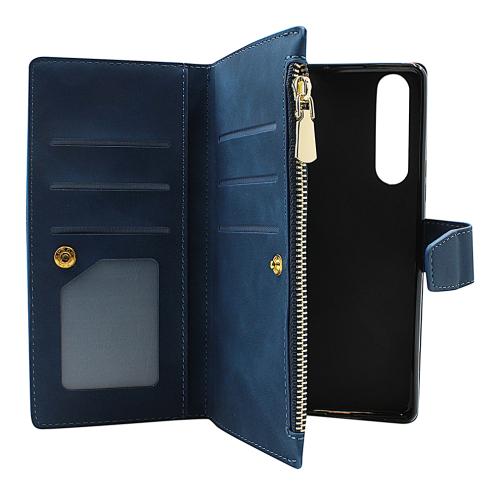 Coverin XL Standcase Luksuskotelo puhelimeen Sony Xperia 1 II (XQ-AT51 / XQ-AT52)