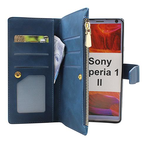 Coverin XL Standcase Luksuskotelo puhelimeen Sony Xperia 1 II (XQ-AT51 / XQ-AT52)