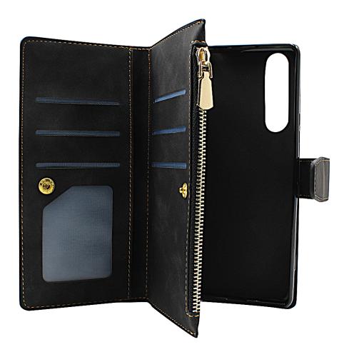 Coverin XL Standcase Luksuskotelo puhelimeen Sony Xperia 1 II (XQ-AT51 / XQ-AT52)