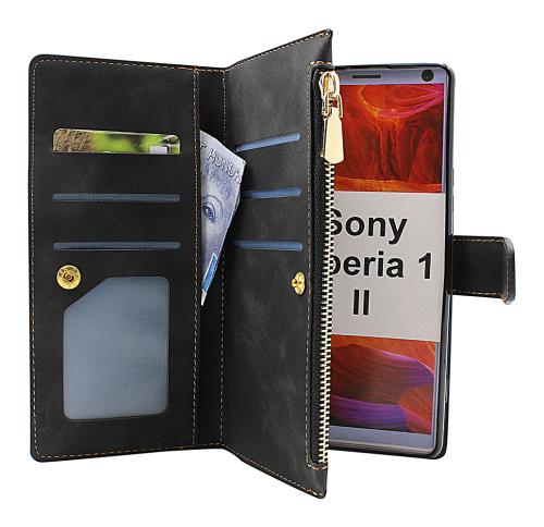Coverin XL Standcase Luksuskotelo puhelimeen Sony Xperia 1 II (XQ-AT51 / XQ-AT52)
