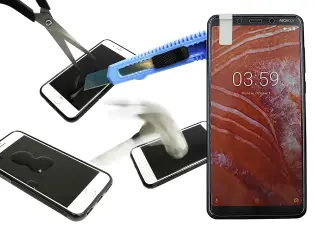 billigamobilskydd.se N&auml;yt&ouml;nsuoja karkaistusta lasista Nokia 3.1 Plus