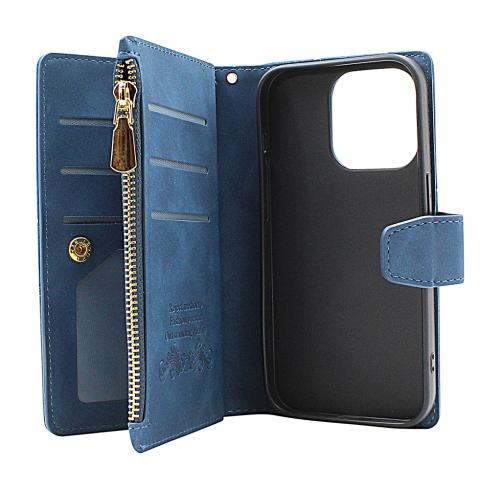 billigamobilskydd.se XL Standcase Luksuskotelo puhelimeen iPhone 14 Pro (6.1)