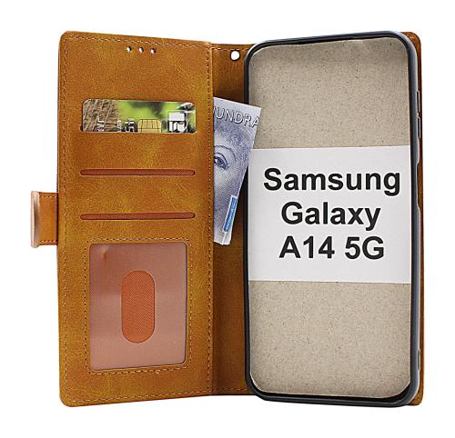billigamobilskydd.se Zipper Standcase Wallet Samsung Galaxy A14 4G / 5G
