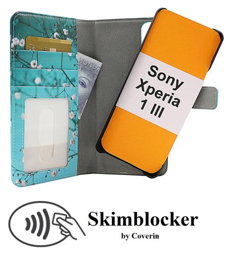 Coverin Skimblocker Design Magneettilompakko Sony Xperia 1 III (XQ-BC52)