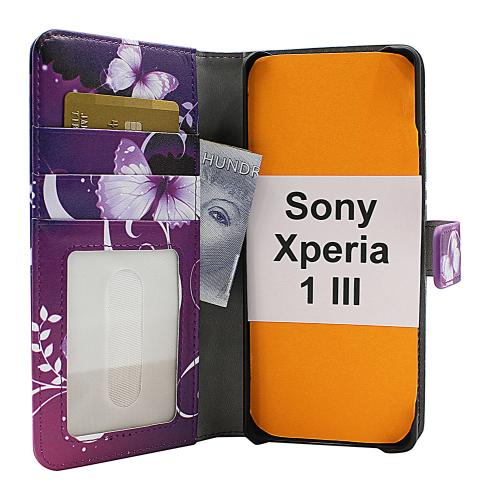 Coverin Skimblocker Design Magneettilompakko Sony Xperia 1 III (XQ-BC52)