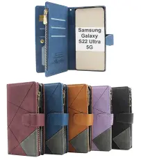 billigamobilskydd.se XL Standcase Luksuskotelo puhelimeen Samsung Galaxy S22 Ultra 5G