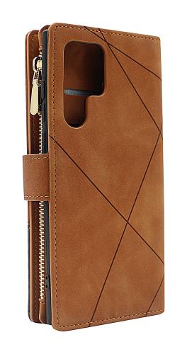 billigamobilskydd.se XL Standcase Luksuskotelo puhelimeen Samsung Galaxy S22 Ultra 5G