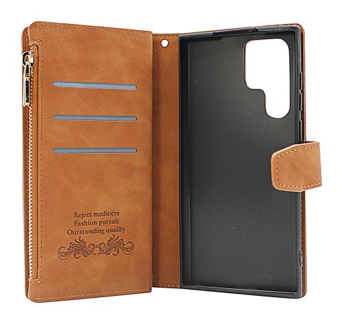 billigamobilskydd.se XL Standcase Luksuskotelo puhelimeen Samsung Galaxy S22 Ultra 5G