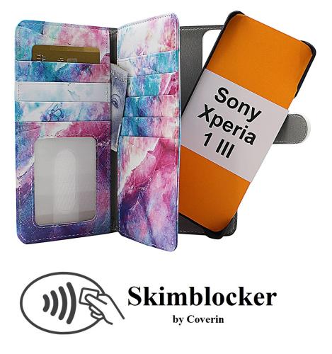 Coverin Skimblocker XL Magnet Designwallet Sony Xperia 1 III (XQ-BC52)