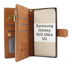 billigamobilskydd.se XL Standcase Luksuskotelo puhelimeen Samsung Galaxy S22 Ultra 5G