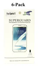 billigamobilskydd.se Kuuden kappaleen n&auml;yt&ouml;nsuojakalvopakett Sony Xperia X (F5121)