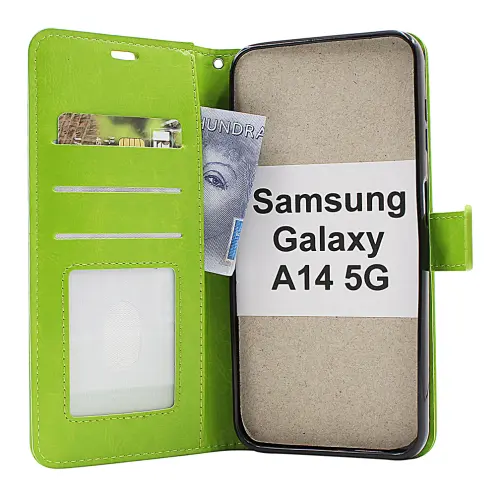 billigamobilskydd.se Crazy Horse Lompakko Samsung Galaxy A14 4G / 5G
