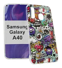 billigamobilskydd.se TPU-Designkotelo Samsung Galaxy A40 (A405FN/DS)