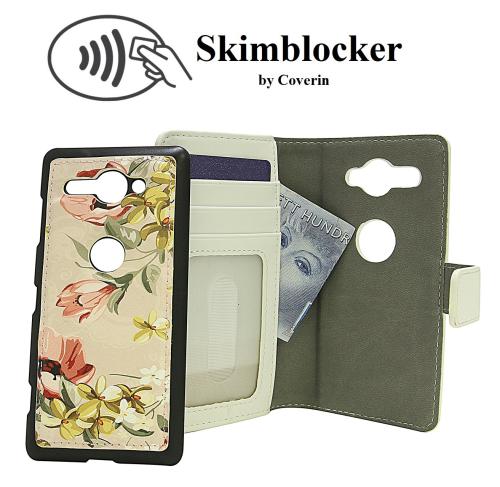 Coverin Skimblocker Design Magneettilompakko Sony Xperia XZ2 Compact (H8324)