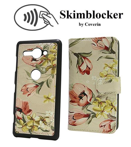 Coverin Skimblocker Design Magneettilompakko Sony Xperia XZ2 Compact (H8324)