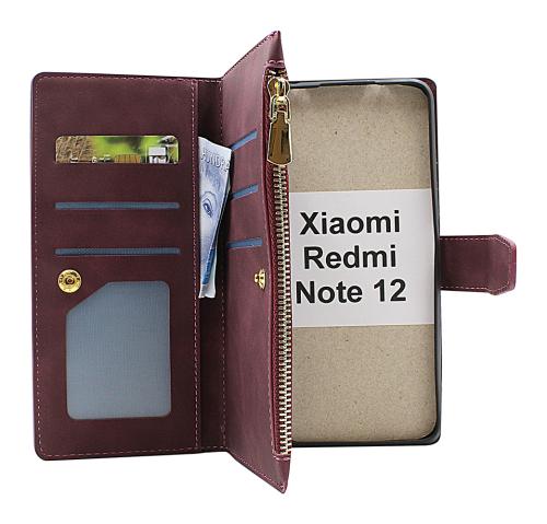 billigamobilskydd.se XL Standcase Luksuskotelo puhelimeen Xiaomi Redmi Note 12