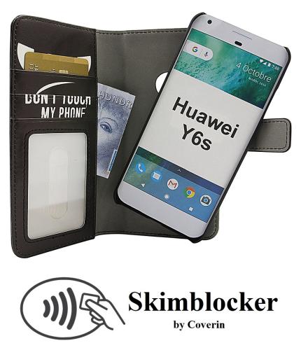 Coverin Skimblocker Design Magneettilompakko Huawei Y6s