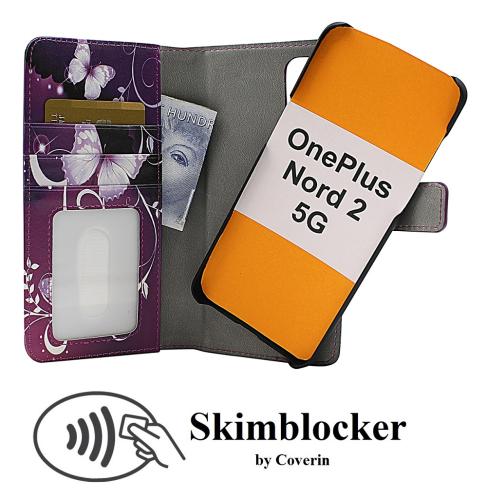 Coverin Skimblocker Design Magneettilompakko OnePlus Nord 2 5G