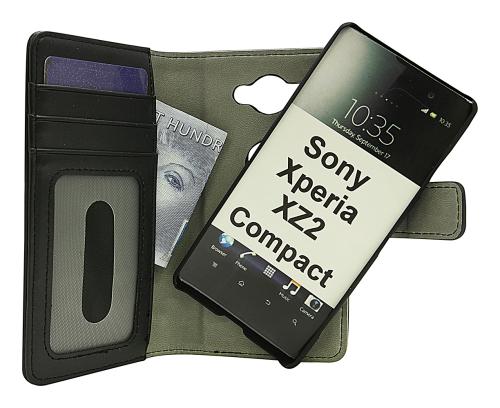 Coverin Skimblocker Design Magneettilompakko Sony Xperia XZ2 Compact (H8324)