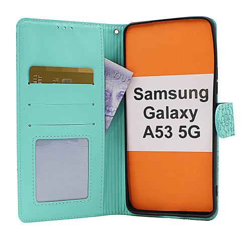 billigamobilskydd.se Flower Standcase Wallet Samsung Galaxy A53 5G (A536B)
