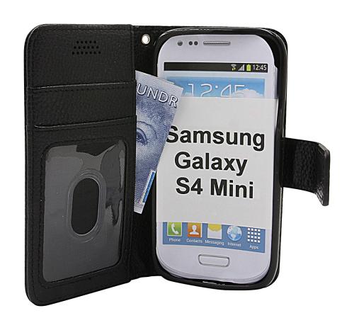 billigamobilskydd.se New Jalusta Lompakkokotelo Samsung Galaxy S4 Mini (i9195/i9190)