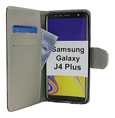 billigamobilskydd.se Kuviolompakko Samsung Galaxy J4 Plus (J415FN/DS)