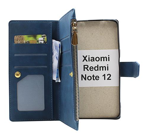 billigamobilskydd.se XL Standcase Luksuskotelo puhelimeen Xiaomi Redmi Note 12