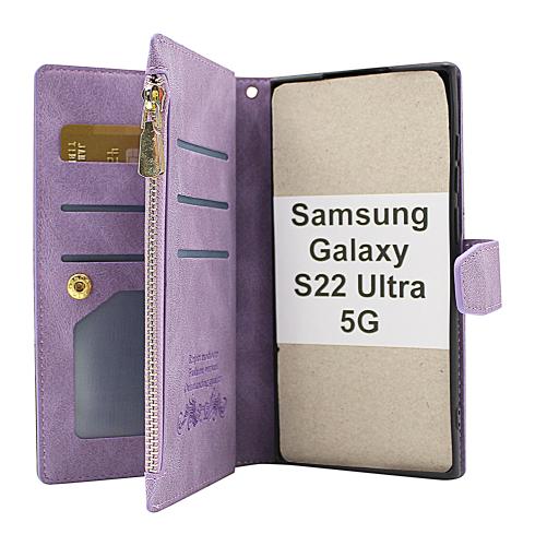 billigamobilskydd.se XL Standcase Luksuskotelo puhelimeen Samsung Galaxy S22 Ultra 5G