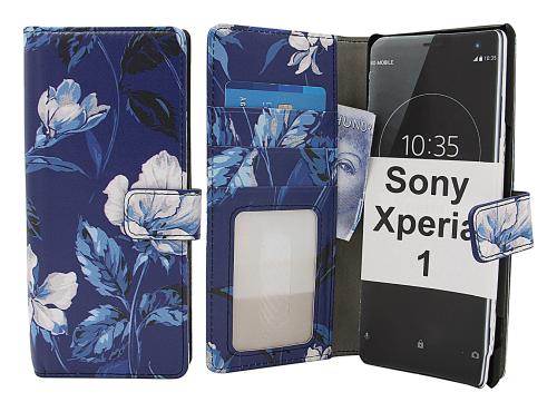 Coverin Skimblocker Design Magneettilompakko Sony Xperia 1 (J9110)