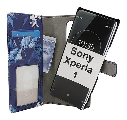 Coverin Skimblocker Design Magneettilompakko Sony Xperia 1 (J9110)