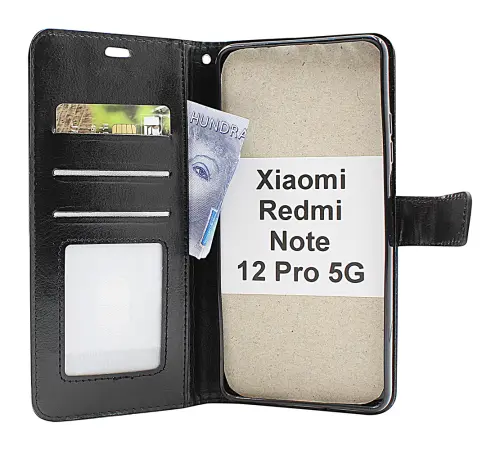billigamobilskydd.se Crazy Horse Lompakko Xiaomi Redmi Note 12 Pro 5G