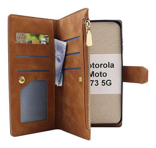 billigamobilskydd.se XL Standcase Luksuskotelo puhelimeen Motorola Moto G73 5G