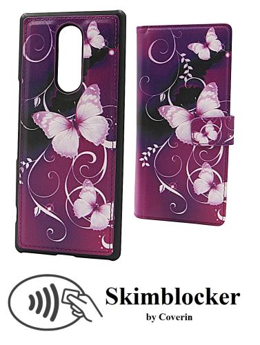 Coverin Skimblocker Design Magneettilompakko Sony Xperia 1 (J9110)