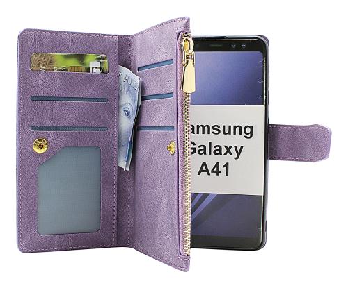 billigamobilskydd.se XL Standcase Luksuskotelo puhelimeen Samsung Galaxy A41 (SM-A415F/DSN)
