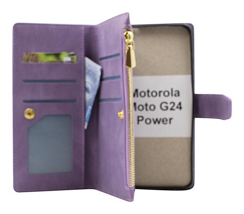 billigamobilskydd.se XL Standcase Luksuskotelo puhelimeen Motorola Moto G24 Power