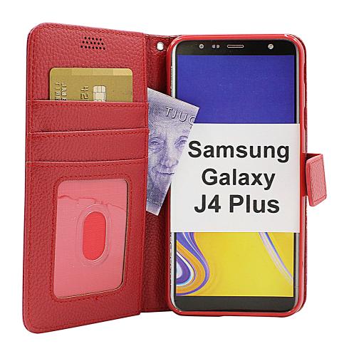 billigamobilskydd.se New Jalusta Lompakkokotelo Samsung Galaxy J4 Plus / J4+ (J415FN/DS)