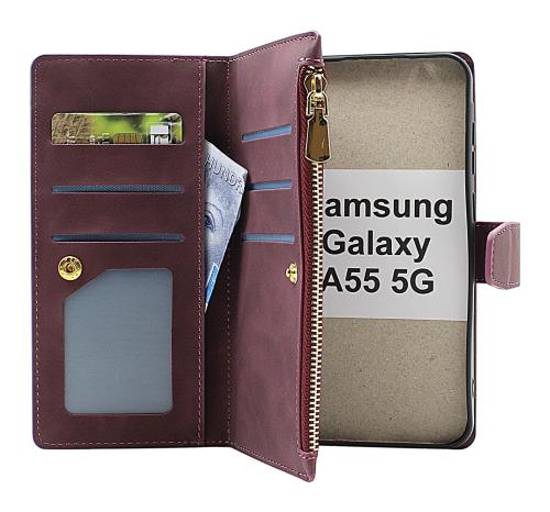 billigamobilskydd.se XL Standcase Luksuskotelo puhelimeen Samsung Galaxy A55 5G (SM-A556B)