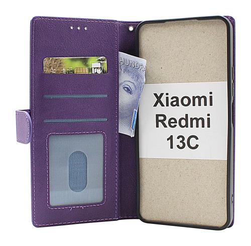billigamobilskydd.se Zipper Standcase Wallet Xiaomi Redmi 13C