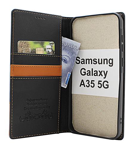 billigamobilskydd.se Samsung Galaxy A35 5G Premium Lompakkokotelo Slim