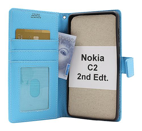 billigamobilskydd.se New Jalusta Lompakkokotelo Nokia C2 2nd Edition
