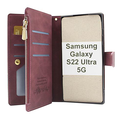 billigamobilskydd.se XL Standcase Luksuskotelo puhelimeen Samsung Galaxy S22 Ultra 5G