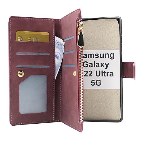 billigamobilskydd.se XL Standcase Luksuskotelo puhelimeen Samsung Galaxy S22 Ultra 5G