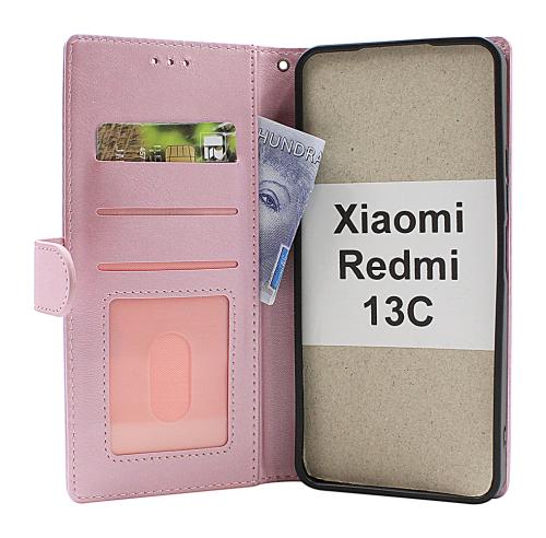 billigamobilskydd.se Zipper Standcase Wallet Xiaomi Redmi 13C